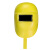 手持式电焊面罩半自动焊帽焊工氩弧焊烧焊防护全脸防烤脸火星帽子 黄色塑料：普通手持面罩