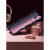 腹灵MK870 黑莓侧刻 机械键盘 有线无线蓝牙客制化 电脑游戏静音 黑曜石 黑莓侧刻 BOX白轴圆珠笔音是