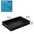 黑色塑料静电方盘手机托盘周转箱工作台物料箱收纳框电子零件盒 45号455*300*55mm