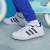 adidas GRAND COURT休闲魔术贴板鞋小白鞋男小童阿迪达斯轻运动 白色/棕色/绿色 30(180mm)