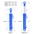 惠世达 5吨单向液压油缸小型升降平台进口材质油封抛光内壁配件大全（定制） 内径63 杆径35 行程200 单向 