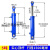 定制适用液压缸油顶5吨63缸径双向液压油缸工程油缸泵站 动力单元小型油缸 63X35X1500