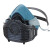 普达防尘面具工业粉尘装修灰煤矿硅胶面罩 含10片滤棉PD-80016
