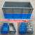 大号EU物流箱养鱼养龟水槽周转箱过滤器长方形塑料胶筐加厚零件盒 eu41028(外径1000*400*280mm) 灰色物流箱+平盖