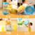 恋尚熊婴儿爬行滚筒充气玩具引导6个月8月宝宝学爬学步训练铃铛 小熊款A +打气筒)