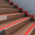 曦牛楼梯防滑条贴台阶防滑垫自粘幼儿园坡道踏步防滑贴PVC楼梯防滑条 红色（1米价） 3cm宽带粘胶