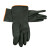 海斯迪克 工业耐酸碱橡胶手套 防油防水胶皮防护手套黑色长35cm （2双）