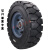 木可西龙崟18寸实心轮胎/防扎铸钢轮毂加厚500-8纯橡胶实心轮/拖车叉车 500-8实心轮