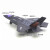 中麦微超大号歼20模型隐形战斗机飞机玩具儿童玩具合金航模军事摆件礼物 美式F-35战斗机