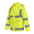 者也 反光雨衣套装 分体雨衣雨裤交通安全环卫 荧光黄2XL码