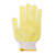汉盾 HD-720G-7 黄点双面点塑涤棉 7针漂白720g点塑纱线手套 12付/打 黄色