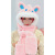 萝蜜兔女童冬季帽子围巾手套三件套韩版护耳帽青少年女卡通蓝耳兔围巾帽 粉色