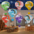 勋狸粑创意热气球灯笼幼儿园游乐场吊饰商场装饰走廊空中顶环创挂饰材料 30厘米卡通系列1套6个