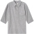 RIVERSTONE流石男装夏装灰色复古细格纹中袖衬衫新款夏季简洁利落 灰格 160/XS
