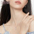 六福珠宝 Pt950铂金耳钉女款耳环耳饰 计价 L19TBPE0008 约2.28克