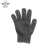跃初 防割手套5级钢丝手套多用途专业防护防身手套 黑色均码