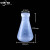 中环力安 实验室带盖塑料烧瓶塑料三角烧瓶实验瓶 直口（10个）500ml