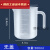 量杯带刻度量筒奶茶烘焙专用塑料测量桶厨房量筒1-2-3500ml 条纹款 500ml量杯