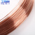工百利 T2紫铜线裸铜线导电导热铜丝线紫铜丝 0.5mm-10米