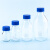稳斯坦 蓝盖试剂瓶 透明丝口玻璃瓶 螺纹口带刻度螺口试剂瓶 带刻度透明样品瓶 高硼硅 250ml WW-18