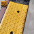 爱柯布洛 橡胶台阶斜坡垫 马路牙子路沿坡三角阶梯垫汽车爬坡垫100×25×10cm黄黑色 700543