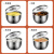 拜格（BAYCO）304不锈钢碗 蒸蛋碗婴儿宝宝辅食工具蒸鸡蛋羹专用碗炖盅 BC5130