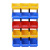 罗德力 货架零件盒 组合式塑料斜口物料盒收纳箱零件盒工具盒 Q5号 470*300*180mm 蓝色