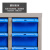 尚留鑫 零件柜工具整理柜钢制物料柜螺丝柜刀具样品收纳柜75抽蓝色小盒