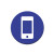 美奥帮 物品定位贴 桌面物品5S定置标签 办公规范标签5cm 1个 手机
