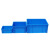 周转箱长方形大号塑料加厚灰色收纳盒子储物盒转运筐框子物流箱子 600-147外径600*400*147 蓝色