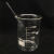 玻璃烧杯耐高温高硼硅刻度烧杯玻璃量杯化学器皿实验室用品 100ml单只价格【拍2个送1个】