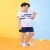 儿童羽毛球服男女孩速干球衣学生透气短袖运动套装 6059童装粉蓝套装 XS