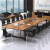 提居简约现代会议桌长条桌板式办公桌办工洽谈小型会议室园桌办公桌椅 E1环保材质（勿拍）