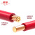 津成电线 ZRC-BV-450/750V-1*1.0平方 阻燃塑铜线电线电缆 190米/捆 红色 电缆