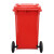 鲁识 LS-ls22 户外垃圾桶新国标带盖大号物业环卫分类垃圾箱 100L红色-有害垃圾