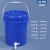 定做印刷塑料桶泡菜腌菜调料密封桶25L涂料机油桶化工桶 25L 白色-配水龙头