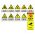 洛港 警告标牌 11张 长30x高40cm 安全标识牌警示牌指示牌全套危险废物管理制度牌禁止吸烟施工现场制度牌