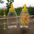 默然诺尔蜂蜜瓶子塑料 蜂蜜罐子蜂糖罐1斤装尖嘴蜂蜜瓶透明塑料罐快递邮寄 500g蜜瓶3个装 标签铝箔垫