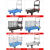 平板车搬运车家用手推车带围栏围挡快递推货车拖车折叠小拉车便携 铁板车90*60矮围栏5寸TPR轮带刹车 800斤