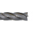 锥柄镶硬质合金螺旋刃焊接钨钢铣刀3540*120直柄加长立铣刀 灰色 32×180刃长×4刃