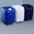 化科 实验室用加厚塑料桶 方桶 密封堆码桶 20L蓝色-B款1公斤全新料经济款