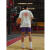 NASALIKE运动短袖T恤男美式篮球投篮服速干健身跑步宽松[日落篮球] 白色 日落 速干短袖 XL