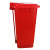 分类垃圾桶脚踏式大号红色商用方形塑料有盖办公有害垃圾脚踩小号 15升红色有害垃圾桶