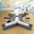 少凡办公室沙发茶几组合简约商务休闲接待大厅现代创意异形休息区套装 白色圆台