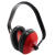 尚琛专业隔音耳罩耳塞防噪音工作学习用工业防护耳罩儿童小孩睡眠睡 豪华型 红色 XL