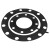 卧虎藏龙 带孔法兰橡胶垫片黑胶法兰密封垫全平面FF带水线垫片 DN800（24个孔）中心距950 
