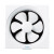 正野排气扇12寸塑方形百叶厨房卫生间强力换气扇排风扇APB30A2