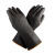 曼睩M043黑色乳胶款手套防水防油35cm耐磨加厚劳保耐酸碱手套
