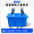 京顿 长方形塑料水箱 160L大号周转箱养殖箱工业储水箱带盖子水桶胶框子JDSX010 蓝色