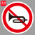 谋福（CNMF）交通标志指示牌 停车场限高标识牌可定制【禁止鸣喇叭-贴高亮反光膜UV（加铝槽和抱箍）】